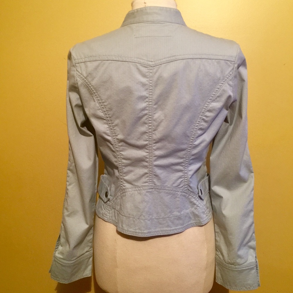 Cabi Structured Stretch Zip Front Jacket Size Med - image 3